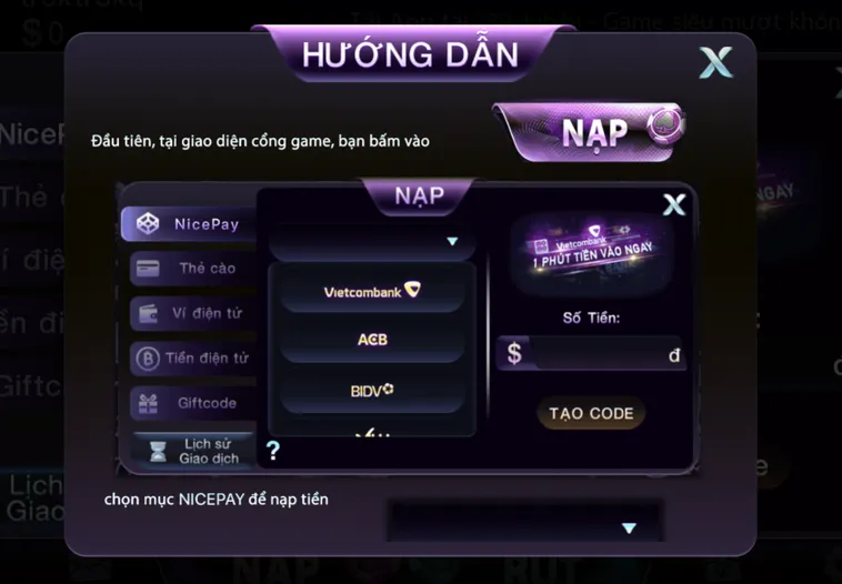 Nạp Tiền 789Club Hướng Dẫn Các Phương Thức Thanh Toán Nhanh Chóng An Toàn