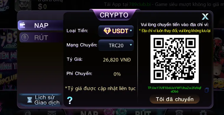 Nạp Tiền 789Club Hướng Dẫn Các Phương Thức Thanh Toán Nhanh Chóng An Toàn