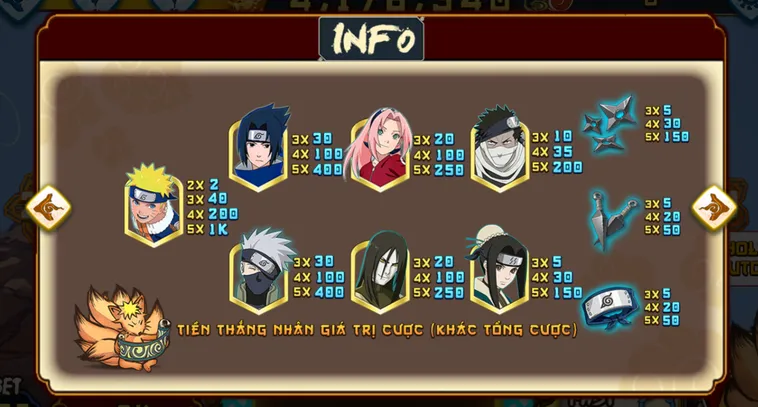 Hướng Dẫn Tham Gia Quay Nổ Hũ Naruto Slots Tại 789Club Thắng Lớn