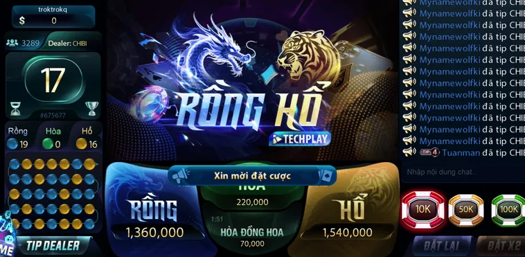 Trải Nghiệm Cá Cược Rồng Hổ Casino Tại 789Club Đẳng Cấp Thế Giới