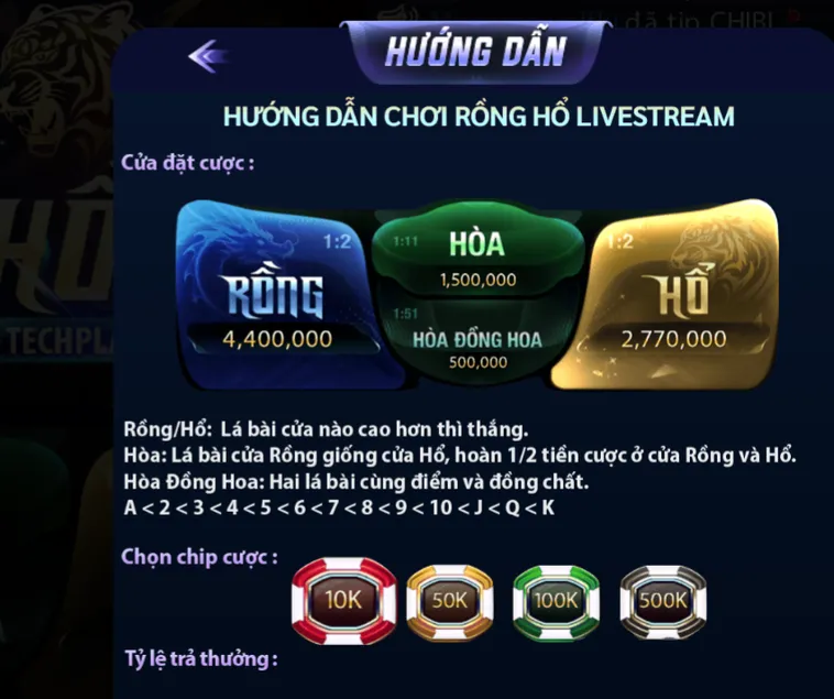 Trải Nghiệm Cá Cược Rồng Hổ Casino Tại 789Club Đẳng Cấp Thế Giới