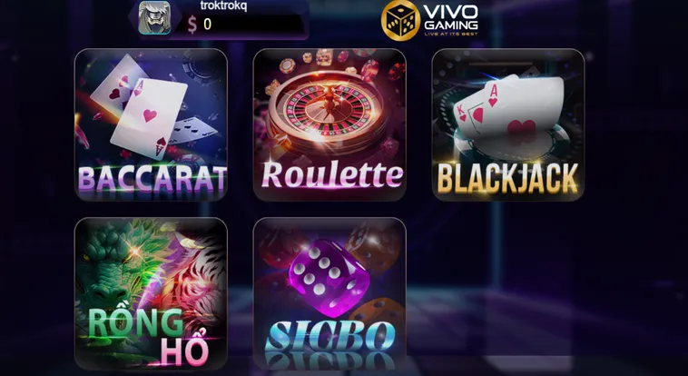 Vivo Gaming Live Tại 789Club Trải Nghiệm Sòng Bài Trực Tuyến Đẳng Cấp Nhất
